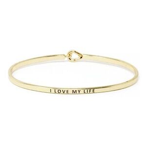 " I LOVE MY LIFE" INSPIRATIONAL MESSAGE BRACELET